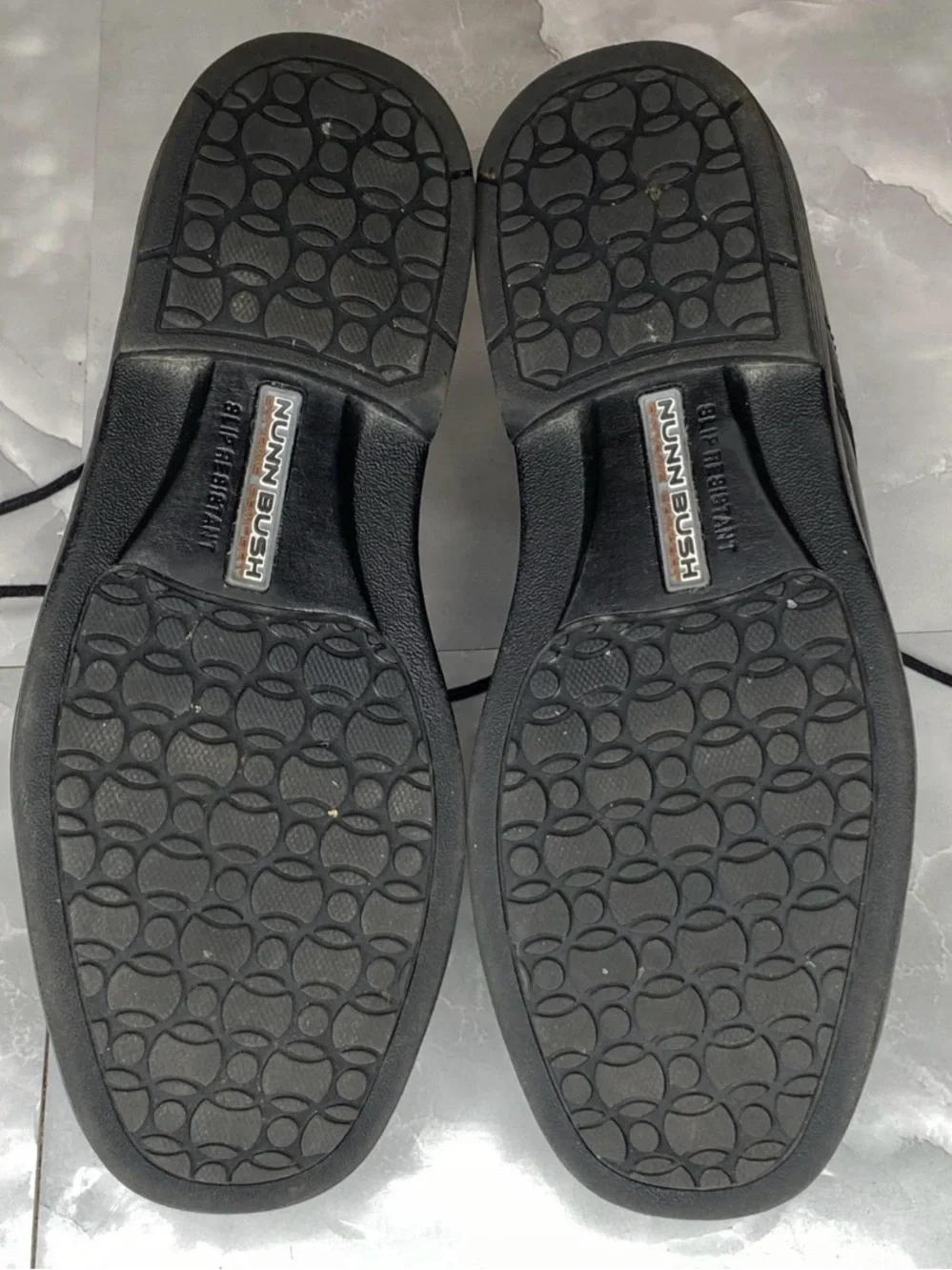 Mens Black Leather NUNN BUSH 84175-001 Lace Dress Oxfords Loafers Shoes Size 8